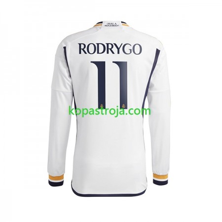 Billiga Fotbollströjor Real Madrid Rodrygo Goes 11 Hemma tröja 2023/24 Långärmad